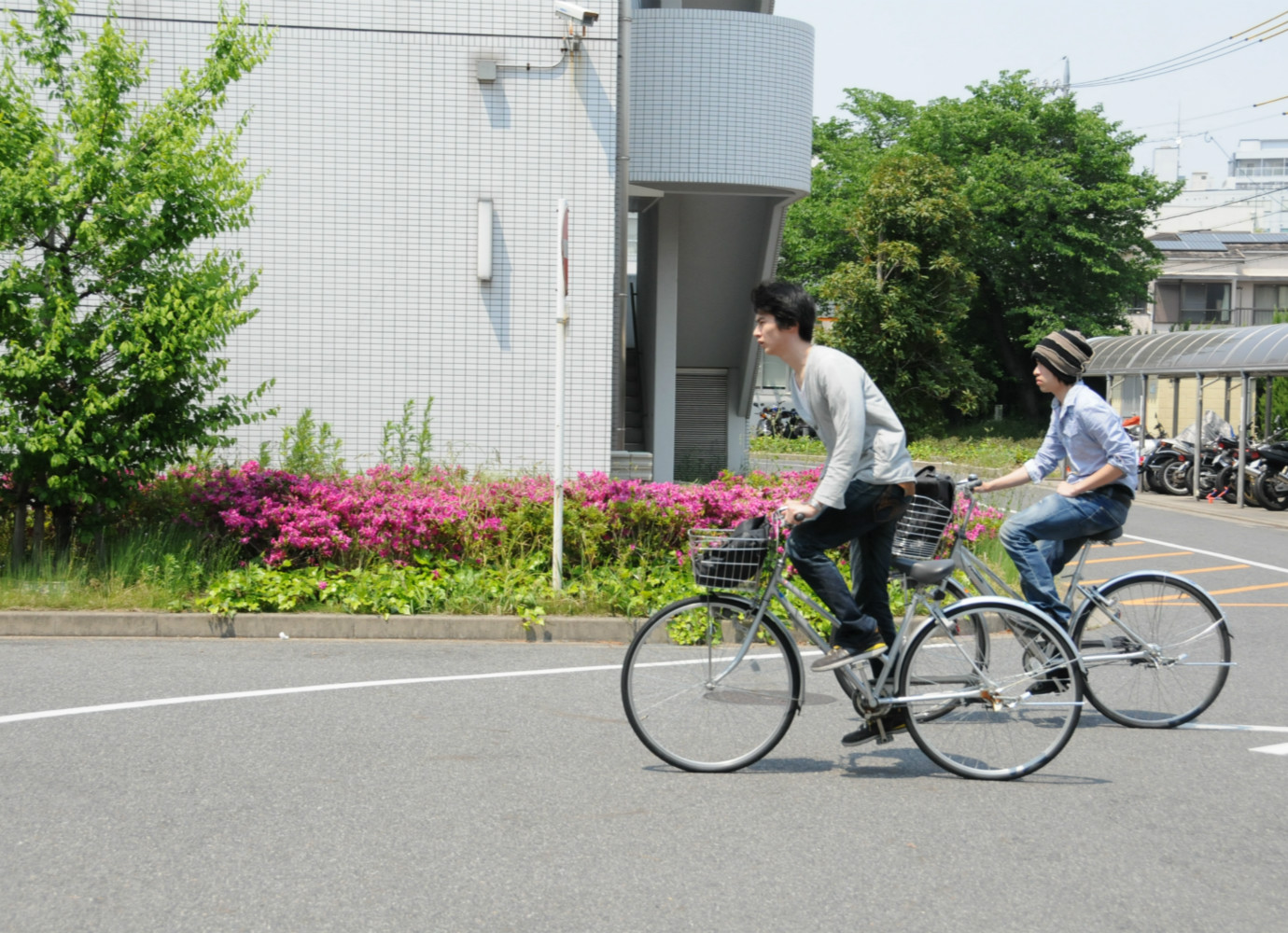 自転車通学が多いです